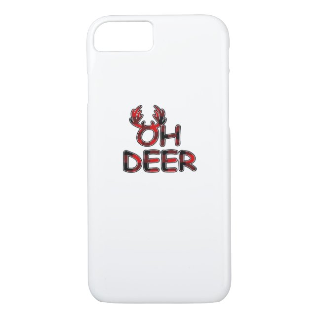 Funda De Case-Mate Para iPhone Oh Deer Clean Layout  (Reverso)