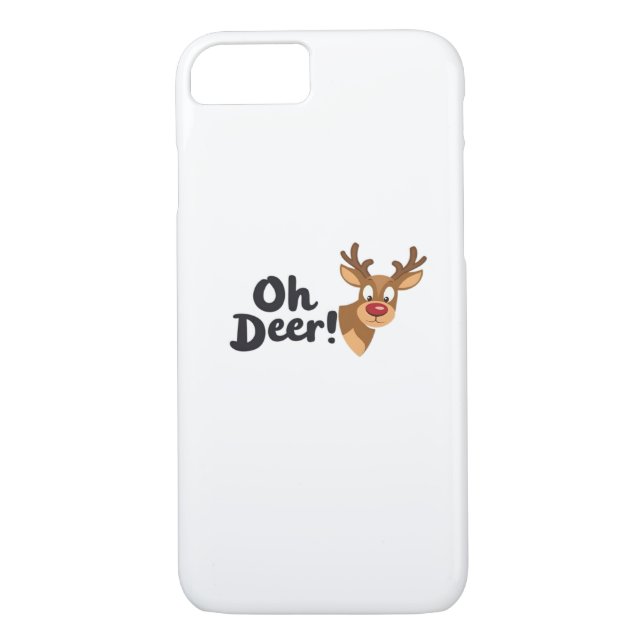 Funda De Case-Mate Para iPhone Oh Deer Clean Minimal Seeing  (Reverso)