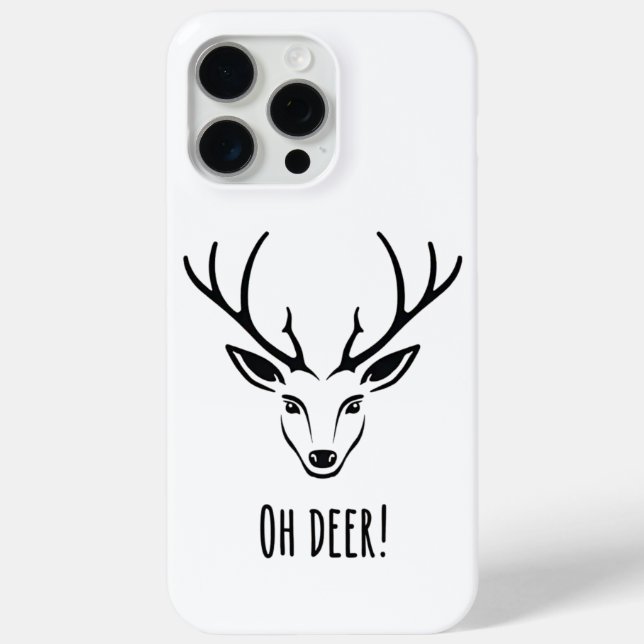 Funda De Case-Mate Para iPhone "Oh Deer!" iPhone Case (Reverso )