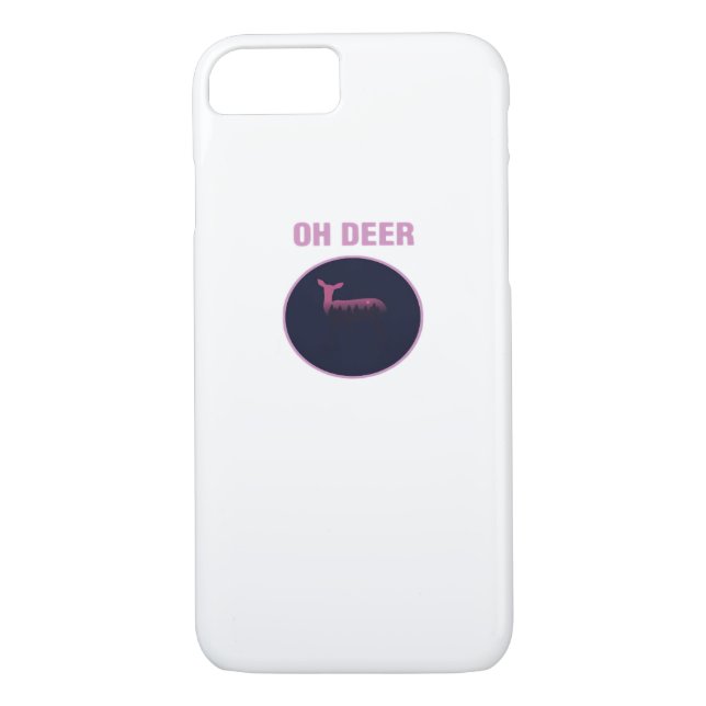 Funda De Case-Mate Para iPhone Oh Deer Modern Aesthetic  (Reverso)