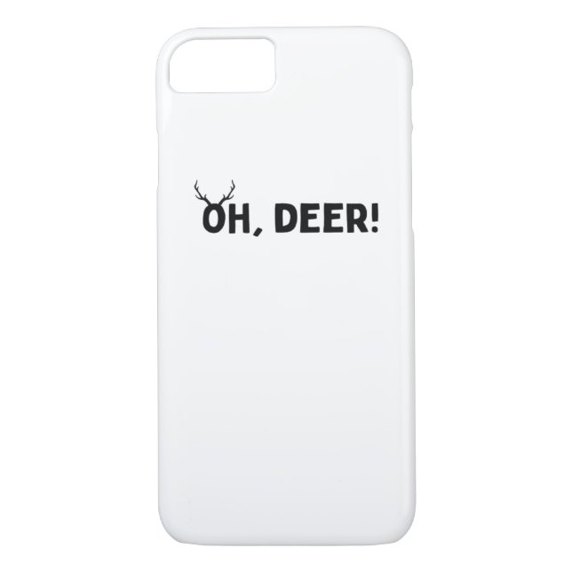 Funda De Case-Mate Para iPhone Oh Deer Simple Aesthetic  (Reverso)