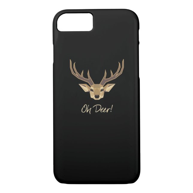 Funda De Case-Mate Para iPhone Oh Deer Whimsical Artistic Expression  (Reverso)