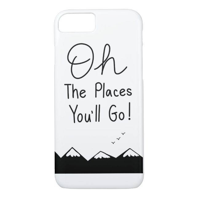 Funda De Case-Mate Para iPhone Oh los lugares usted irá (Reverso)