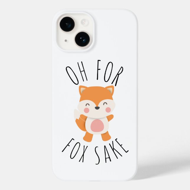 Funda De Case-Mate Para iPhone Oh por Fox Sake (Reverso )