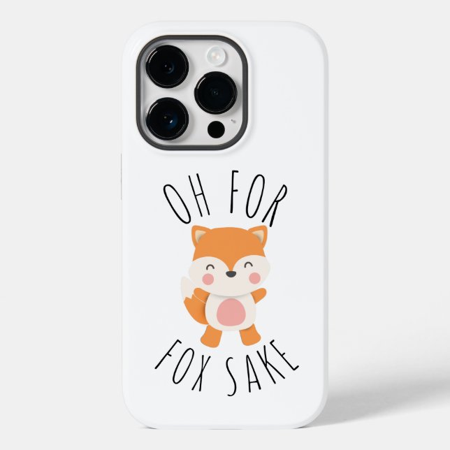 Funda De Case-Mate Para iPhone Oh por Fox Sake (Reverso )