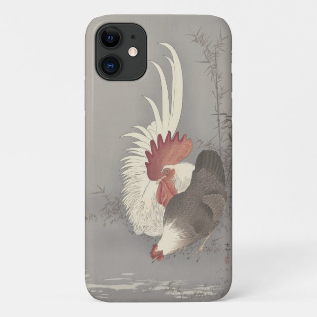 Funda De Case-Mate Para iPhone Ohara Kosen Rooster y Hen (Reverso)