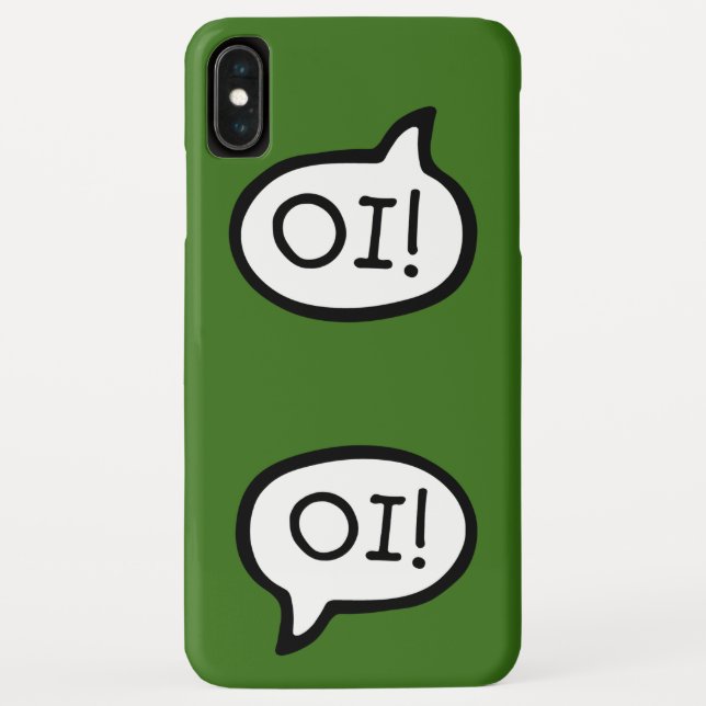 Funda De Case-Mate Para iPhone ¡OI! Saludo en portugués, burbuja de discursos (Reverso)