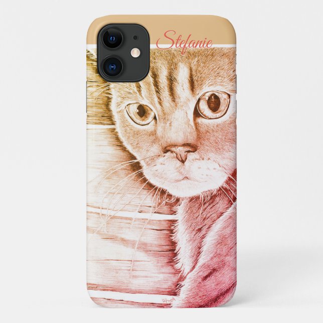 Funda De Case-Mate Para iPhone ¿Oíste Eso? (naranja/rojo) (Reverso)