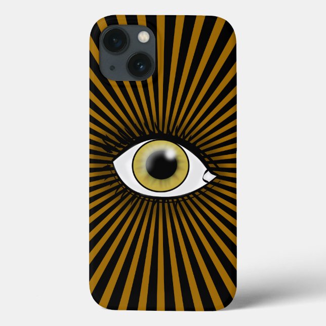 Funda De Case-Mate Para iPhone Ojo Ámbar Solar (Reverso)