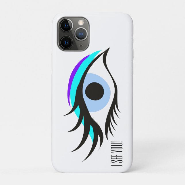 Funda De Case-Mate Para iPhone Ojo azul (Reverso)