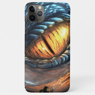 Funda Para iPhone 11 Pro Max Ojo de dragón amarillo dorado