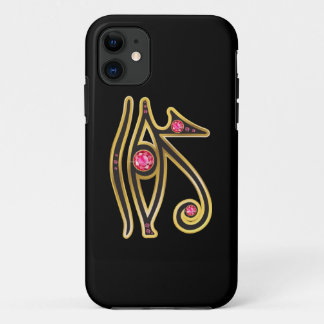 Funda Para iPhone 11 Ojo de rubí en oro