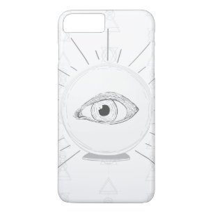Funda Para iPhone 8 Plus/7 Plus Ojo de Vidente Adivino Bola de Cristal Esotérico