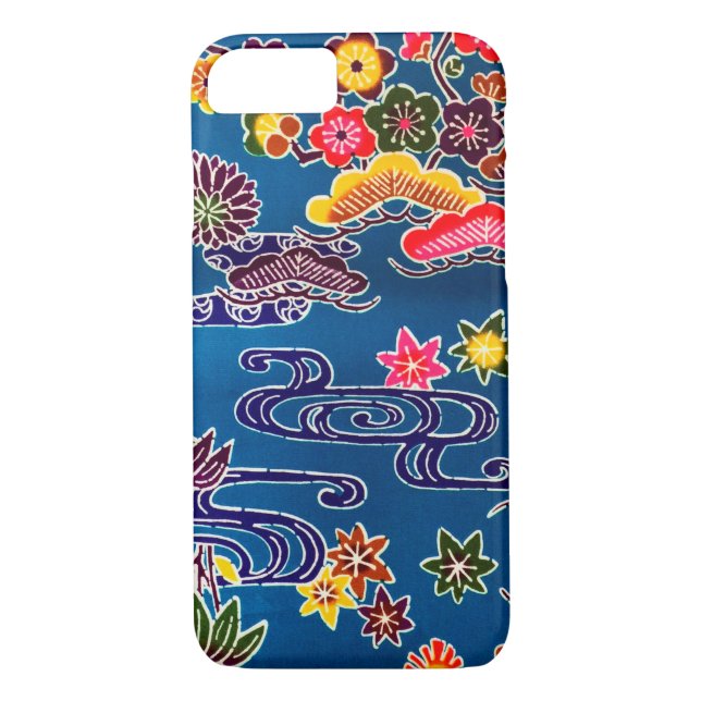 Funda De Case-Mate Para iPhone Ojo japonés okinawense (Bingata) (Reverso)