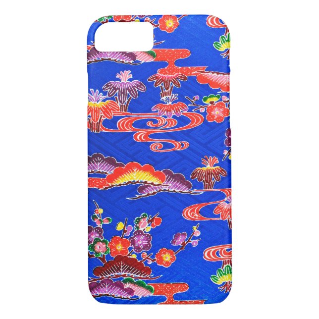 Funda De Case-Mate Para iPhone Ojo japonés okinawense (Bingata) (Reverso)