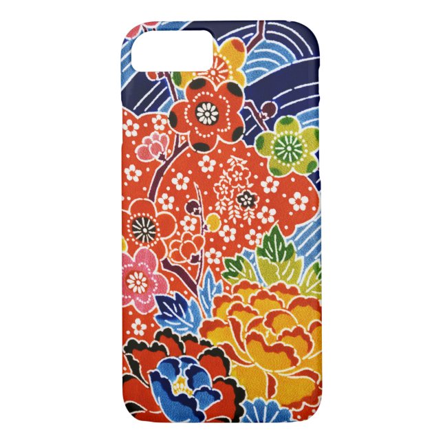 Funda De Case-Mate Para iPhone Ojo japonés okinawense (Bingata) (Reverso)