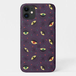 Funda Para iPhone 11 Ojos de bruja Patrón de ocultación gótica oscuro