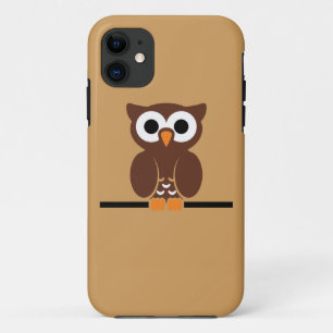 Funda Para iPhone 11 ojos de búho alambre dibujos animados animal