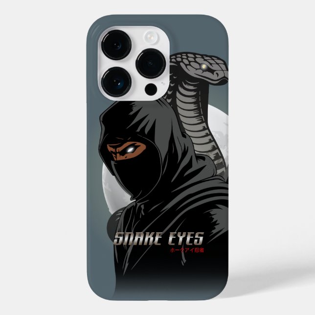 Funda De Case-Mate Para iPhone Ojos de Serpiente Ninja | (Reverso )