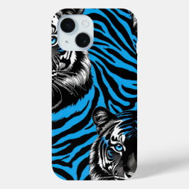 Funda Para iPhone 15 Ojos de tigre