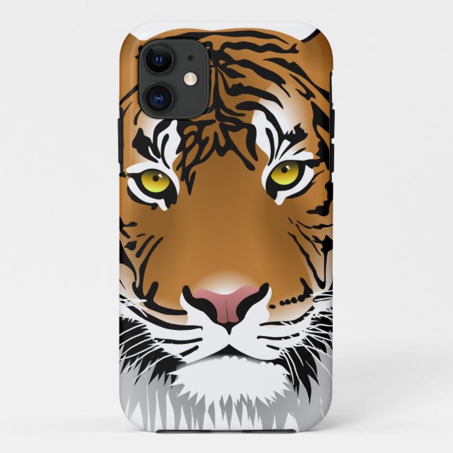 Funda De Case-Mate Para iPhone Ojos de tigre (Reverso)
