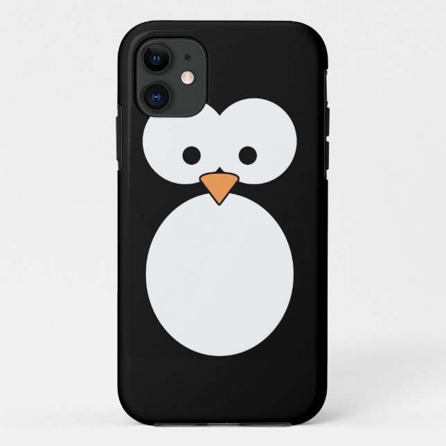 Funda De Case-Mate Para iPhone Ojos del pingüino (Reverso)