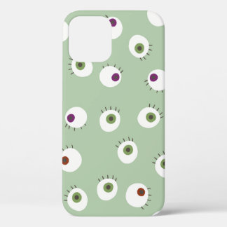 Funda Para iPhone 12 Ojos humanos Halloween sin costura personalizados