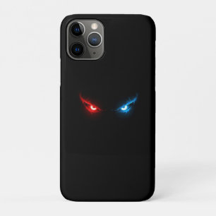 Funda Para iPhone 11 Pro Ojos malvados rojos y azules brillantes 