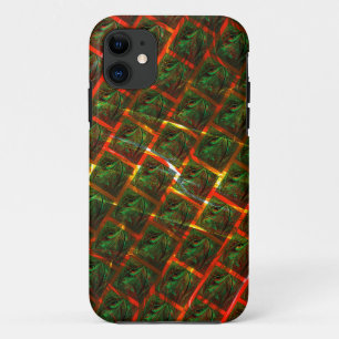Funda Para iPhone 11 'Ojos verdes enmarcados', arañazos o cuadrícula ro
