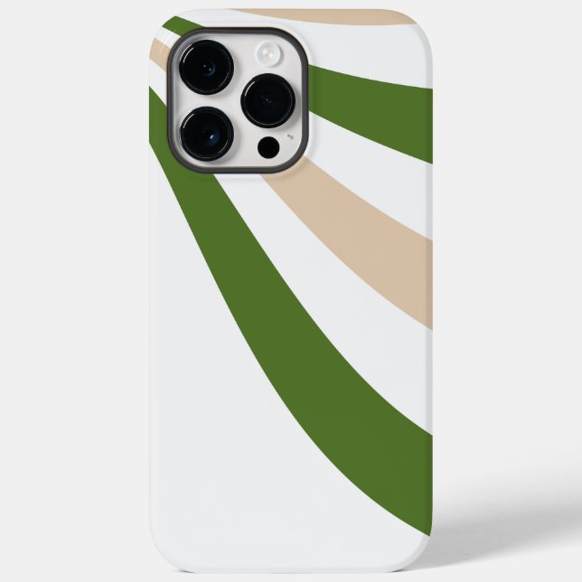 Funda De Case-Mate Para iPhone Ola blanca, de arena y verde pálido (Reverso )