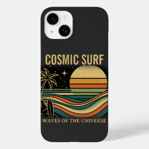 Funda Para iPhone 14 De Case-Mate Ola Cósmica Retro • Surfing de Puesta de Sol Vinta