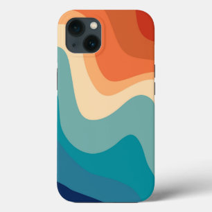 Funda Para iPhone 13 Ola de natación de verano retro #1a #minimalista #