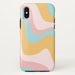 Funda Para iPhone X Ola de natación de verano retro #6 #minimo #decora