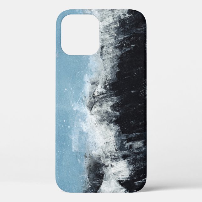 Funda De Case-Mate Para iPhone Ola marina: diseño pintado a mano (Reverso )