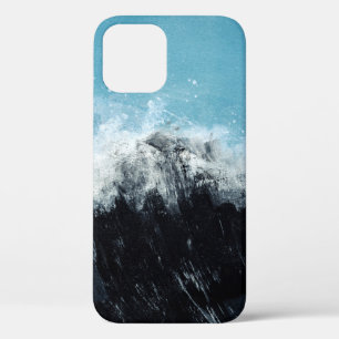 Funda Para iPhone 12 Ola marina. Ilustracion pintado a mano