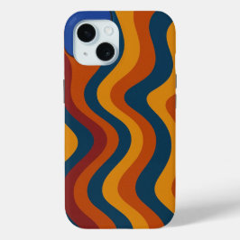 Funda Para iPhone 15 Olas abstractas coloridas Funda-mate