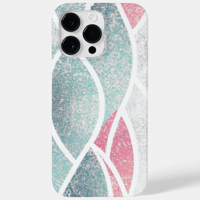 Funda De Case-Mate Para iPhone Olas abstractas de la costa/playa (Reverso)