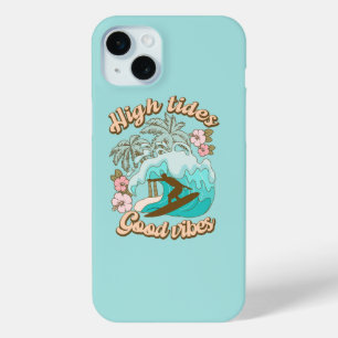 Funda Para iPhone 15 Mini Olas altas surf en playa tropical
