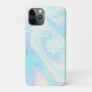 Funda Para iPhone 11 Pro *~* Olas arcoiris Mandalas irlandesas holográficas
