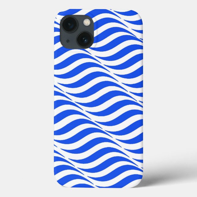 Funda De Case-Mate Para iPhone Olas Azules (Reverso)