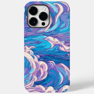 Funda Para iPhone 14 Pro Max De Case-Mate Olas azules animadas, estética de las olas azules