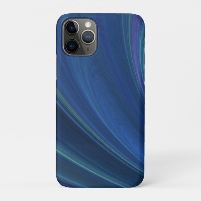 Funda De Case-Mate Para iPhone Olas de arena suave azul y verde (Reverso)