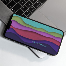 Funda Para iPhone 12 Olas de color de montaña personalizadas