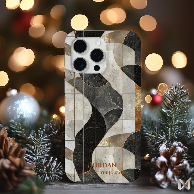 Funda De Case-Mate Para iPhone Olas de mármol abstracto: diseño de elegancia terr (Subido por el creador)