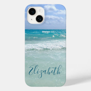 Funda Para iPhone 14 De Case-Mate Olas de Ocean Beach añaden su nombre