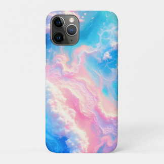 Funda Para iPhone 11 Pro Olas de océano azul mar de verano rosa playa turqu