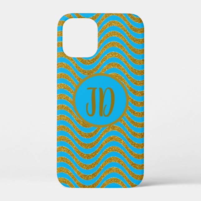 Funda De Case-Mate Para iPhone Olas de "oro" (Reverso )