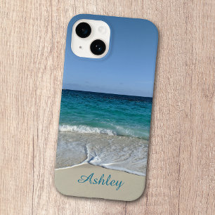 Funda Para iPhone 14 De Case-Mate Olas del océano azul en una playa caribeña