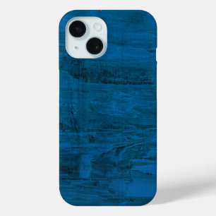 Funda Para iPhone 15 Olas del Océano de Medianoche   Azul Profundo Abst