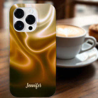 Funda Para iPhone 14 Pro De Case-Mate Olas doradas de seda